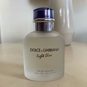 Dolce & Gabbana Light Blue (for men) cologne fragrance EDT 2.5 fluid ounces
